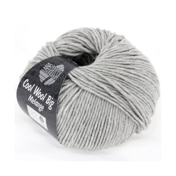 Lana Grossa Cool Wool Big Mélange Hellgrau 0616