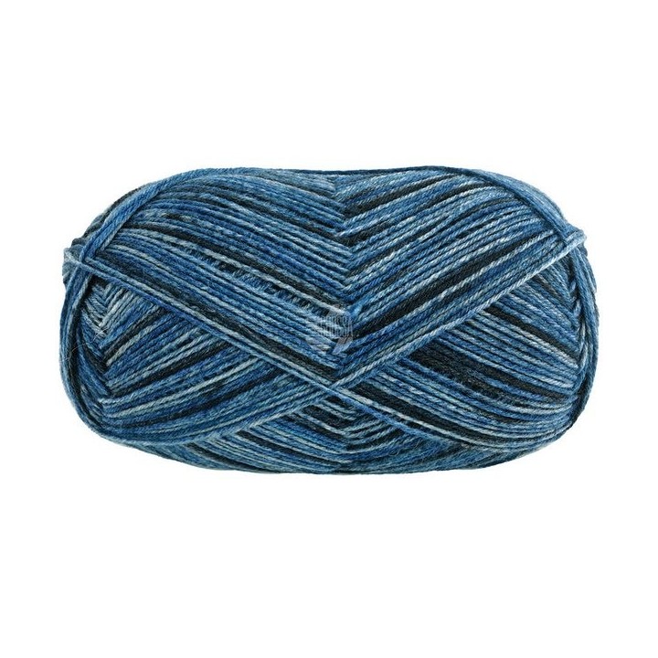 Lana Grossa Meilenweit 100 Denim Mix Blue 4612