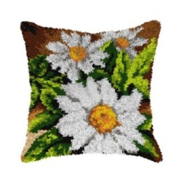 Latch hook cushion kit Daisies 4155