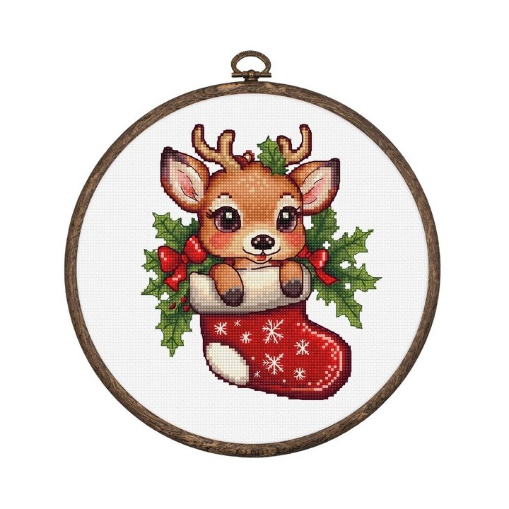 Luca-S Embroidery kit Santa's Surprise