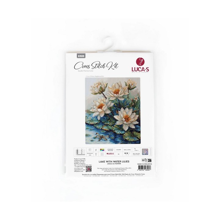 Luca-S Embroidery kit Lake With Water Lilies