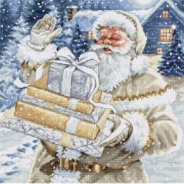 Luca-S Embroidery kit Santa and Pressies