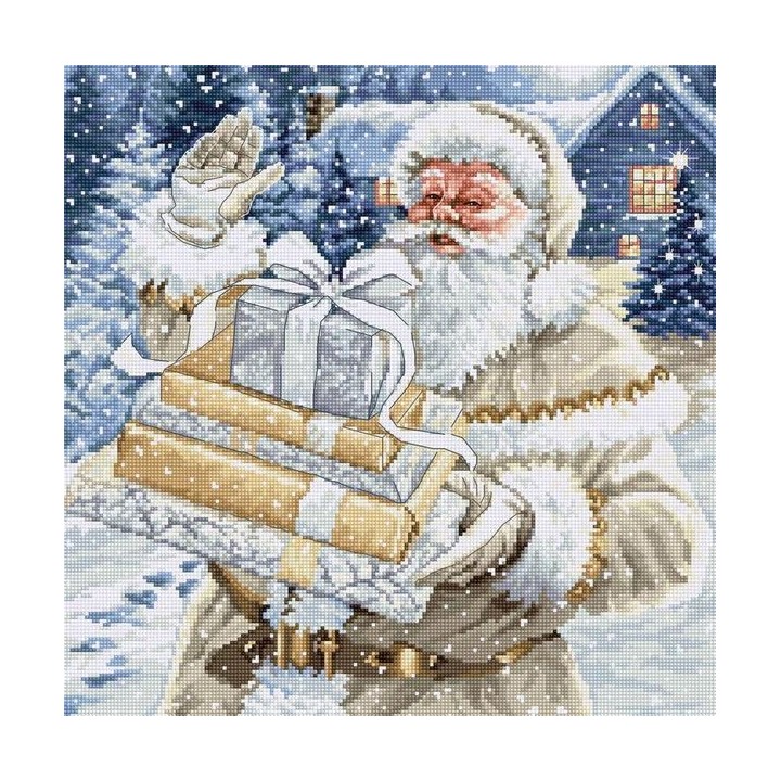 Luca-S Borduurpakket Kerstman en geschenken