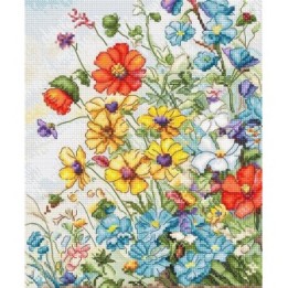 Borduurpakket Wilde Bloemen