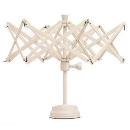 Wollhaspel mit Standfuss beige