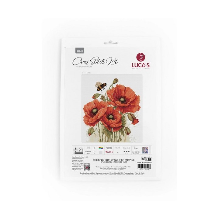 Luca-S Borduurpakket De pracht van zomerklaprozen