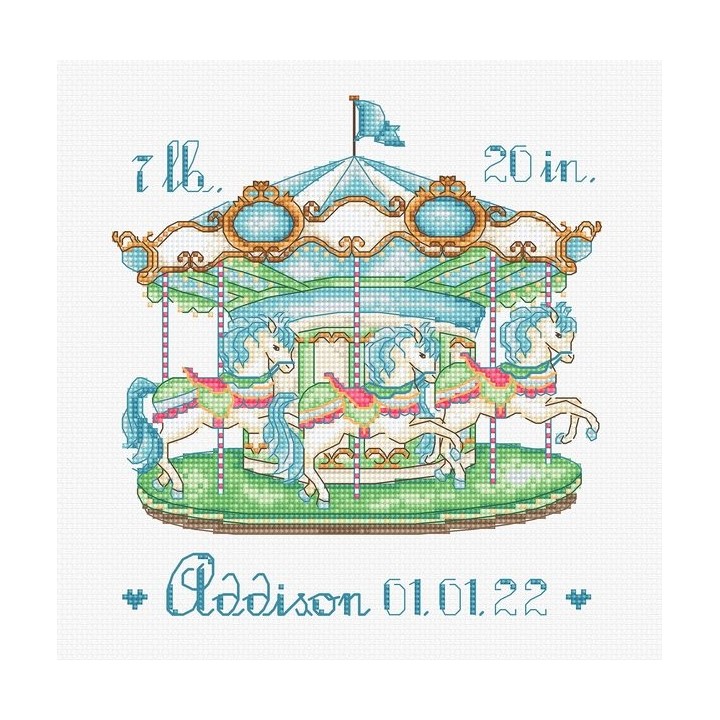 Embroidery kit Baby Carousel