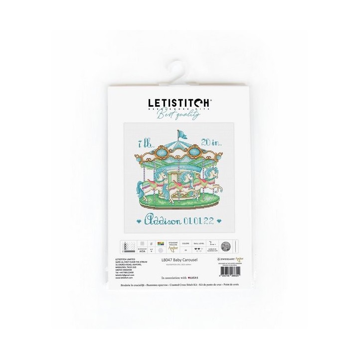 Embroidery kit Baby Carousel