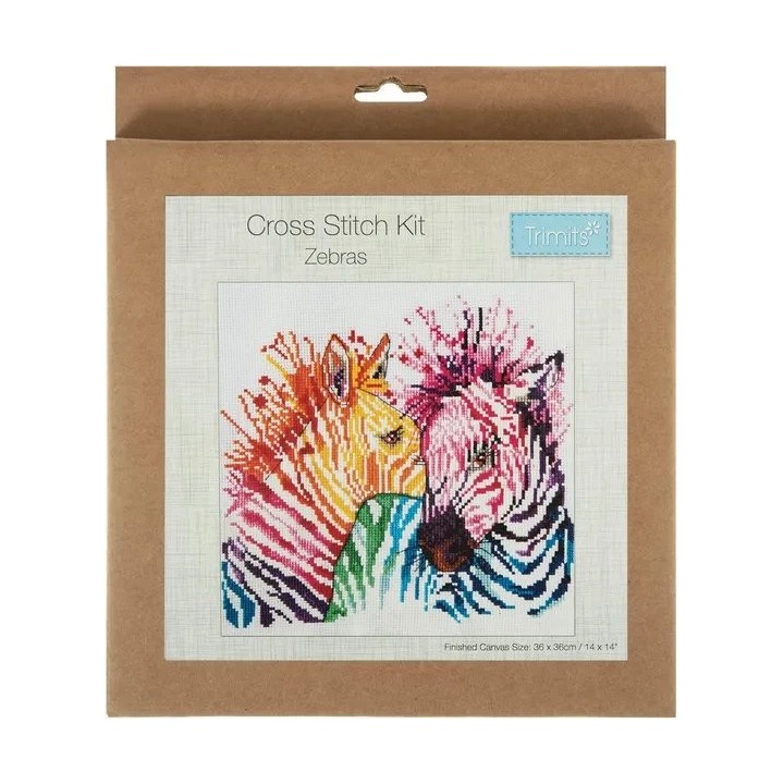 Borduurpakket Zebras