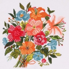 Borduurpakket Bloemenboeket