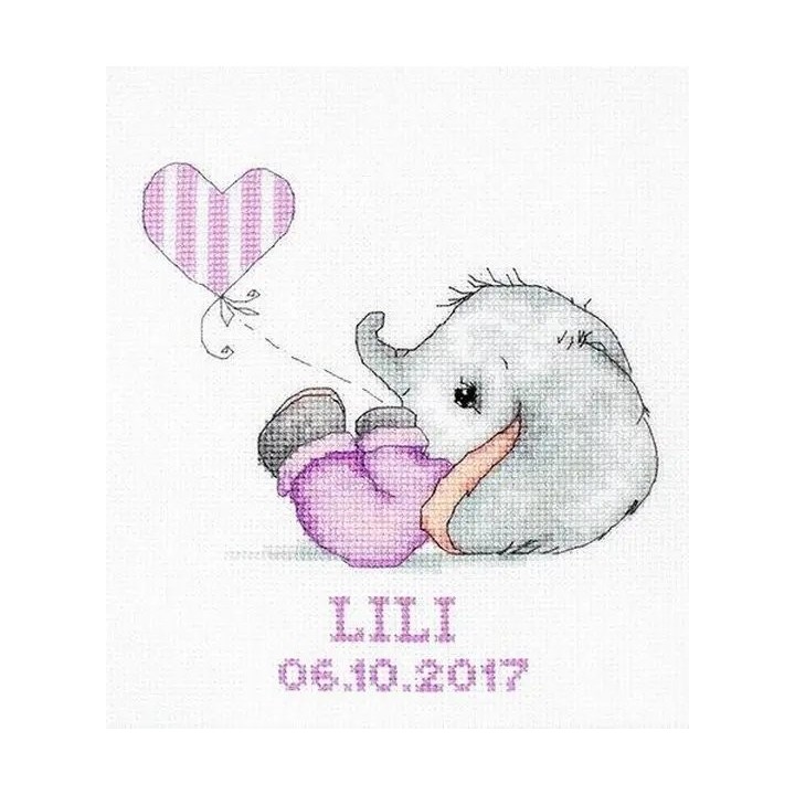 Luca-S Embroidery kit Baby girl