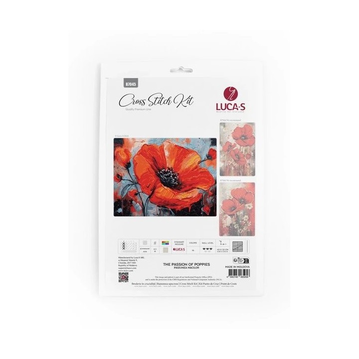 Luca-S Stickset Die Leidenschaft der Mohnblumen