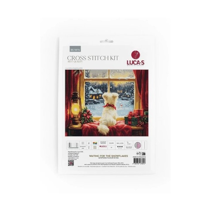 Luca-S Embroidery kit Waiting For The Snowflakes