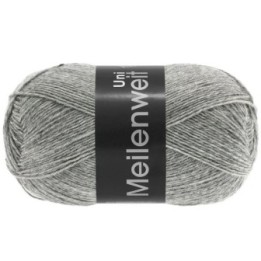 Lana Grossa Meilenweit Uni 100 Grijs 1103