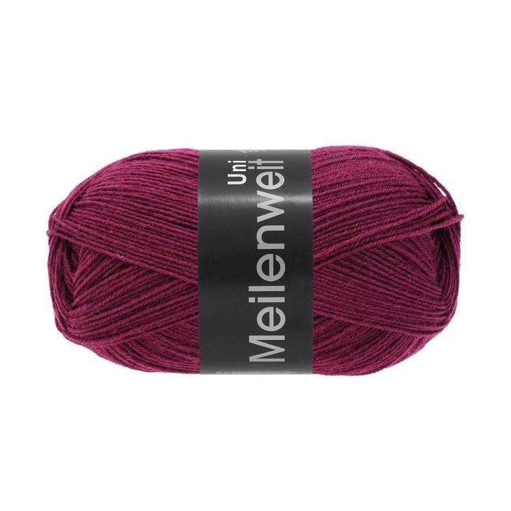 Lana Grossa Meilenweit Uni 100 Bordeaux 1380