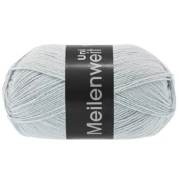 Lana Grossa Meilenweit Uni 100 Silvergray 1383