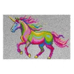 Knüpfformteppichpackung Einhorn 4249