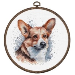 Luca-S Embroidery kit Welsh Corgi