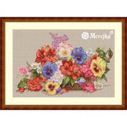 Merejka Embroidery kit Garden Flowers