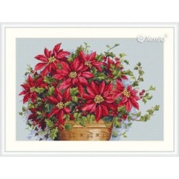 Merejka Borduurpakket Poinsettia 