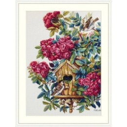 Merejka Stickset über die Rosenbusch 