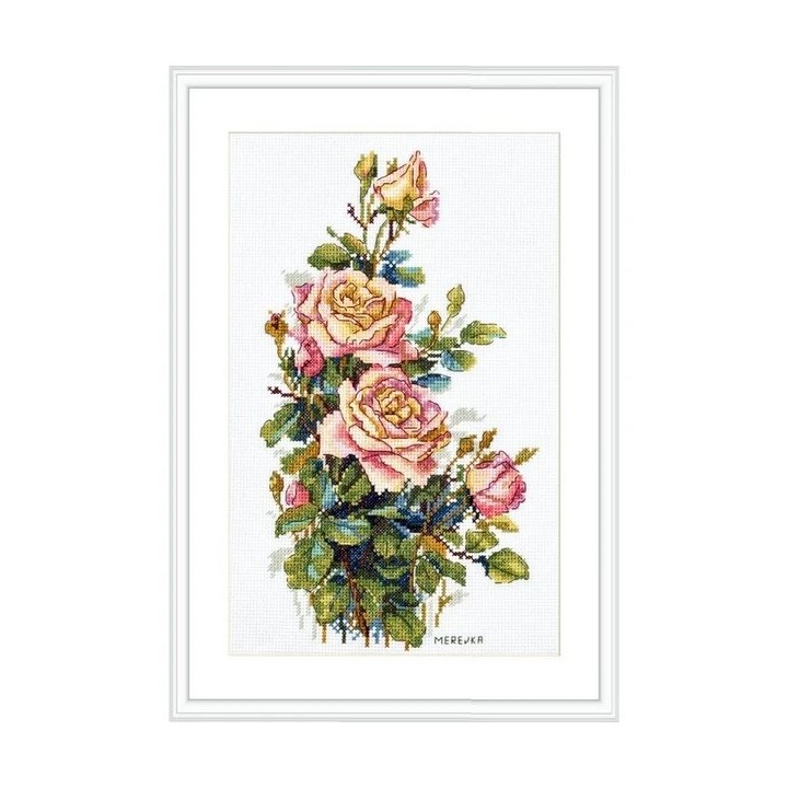 Merejka Embroidery kit Yellow Roses