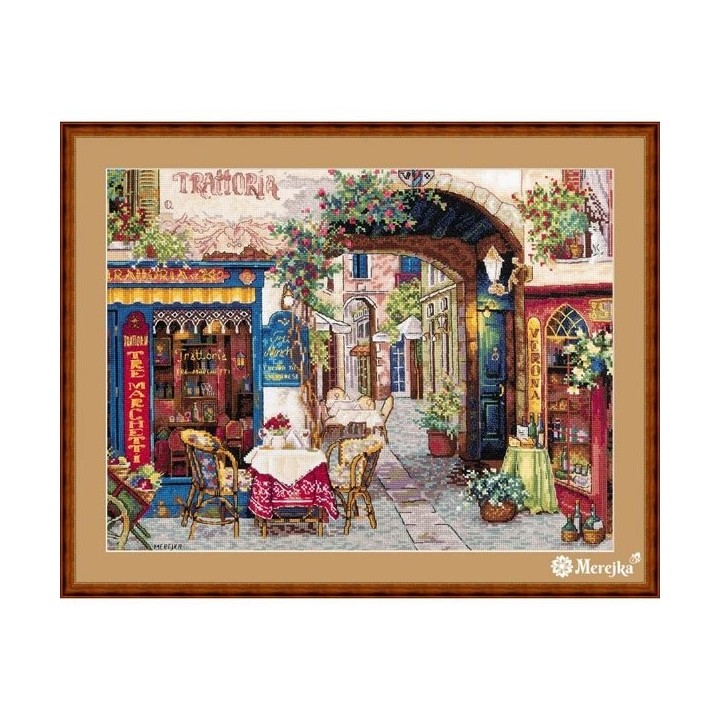 Merejka Embroidery kit Cafe in Verona