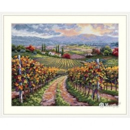 Merejka Embroidery kit Vineyard Hill