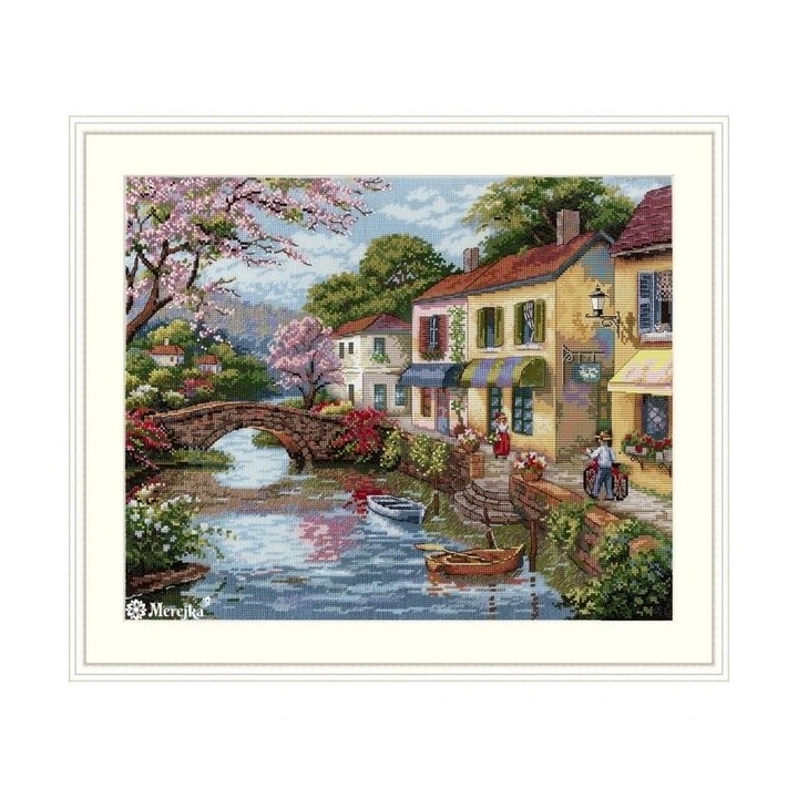 Merejka Embroidery kit Quaint Village