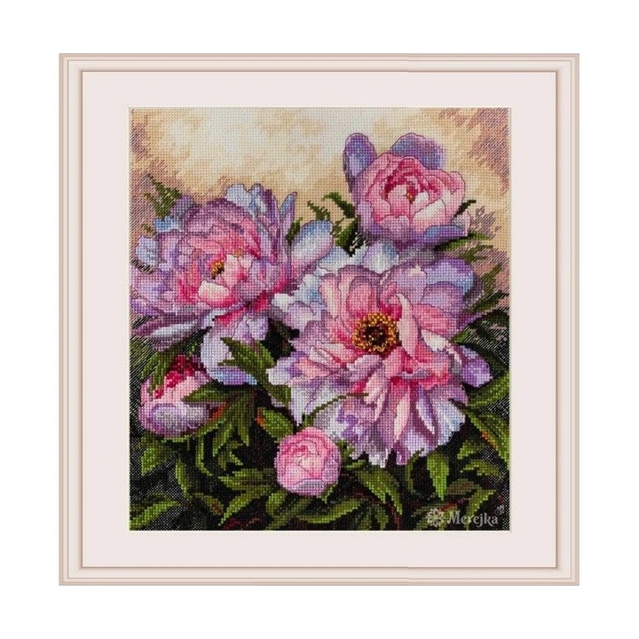 Merejka Embroidery kit Tender Peonies