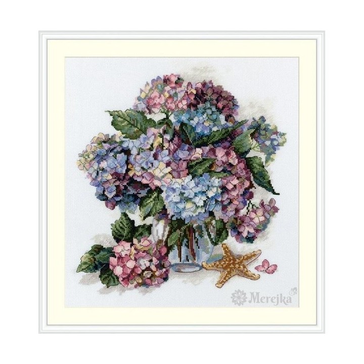 Merejka Kit de broderie Hortensia