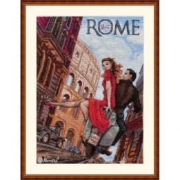 Merejka Kit de broderie Visitez Rome