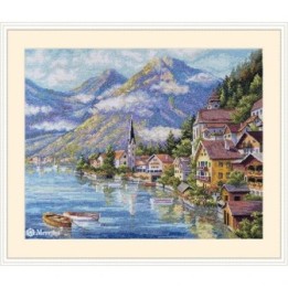 Merejka Kit de broderie Village alpin