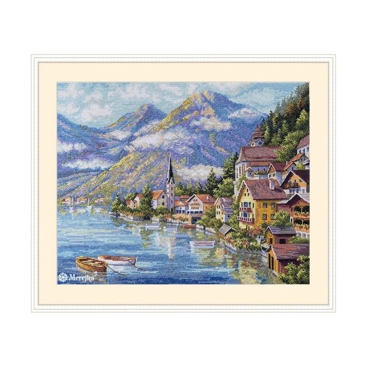 Merejka Kit de broderie Village alpin