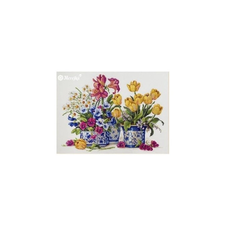Merejka Kit de broderie Arrangement printanier