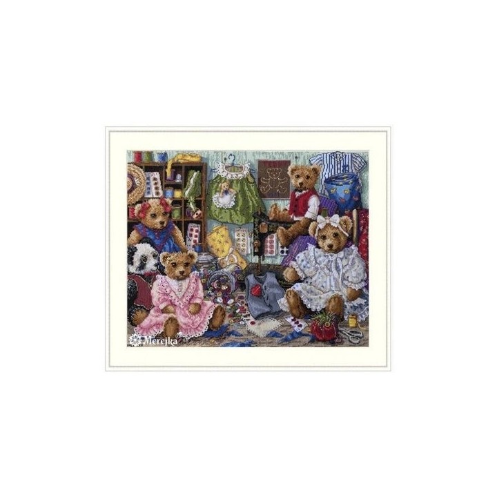 Merejka Kit de broderie Vêtements d'ours en peluche