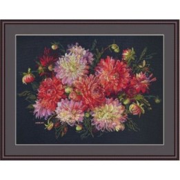 Merejka Kit de broderie Dahlias