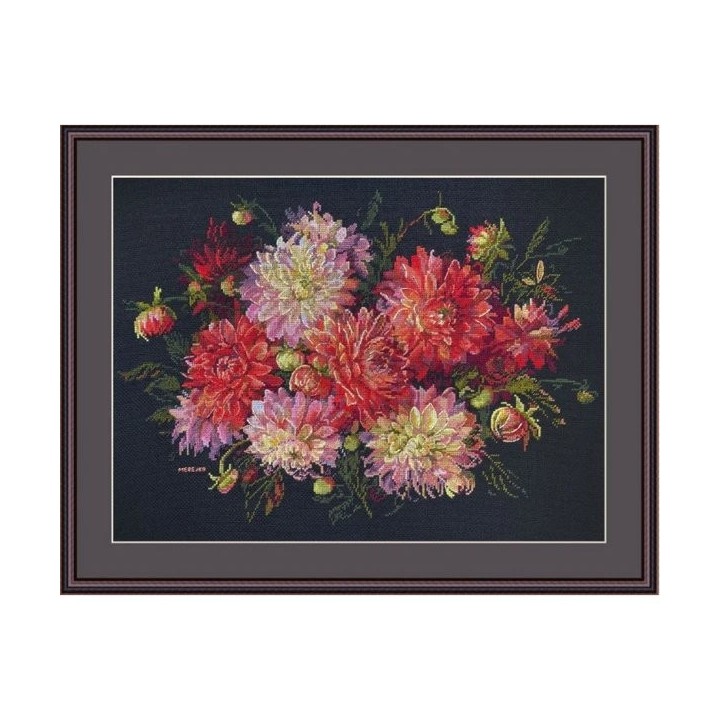 Merejka Kit de broderie Dahlias