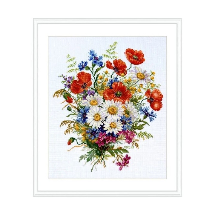 Merejka Stickset über die Wiesenblüten 
