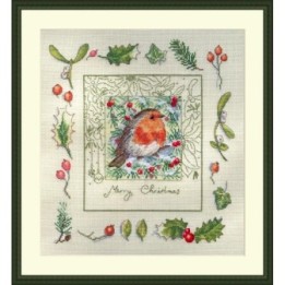 Merejka Stickset über die Das Weihnachtsrotkehlchen 