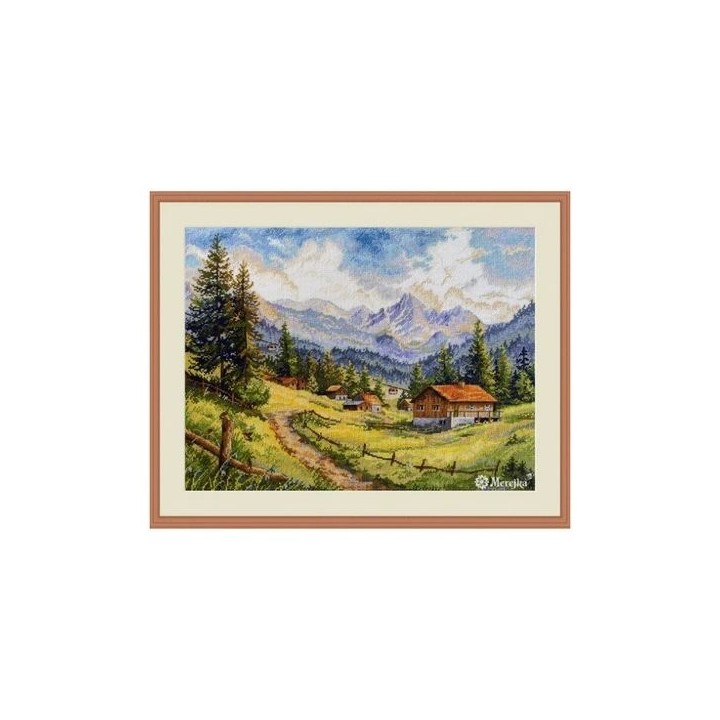 Merejka Kit de broderie « La vallée de Chamonix »