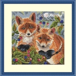 Merejka Kit de broderie Renards