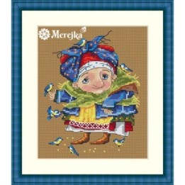 Merejka Embroidery kit Blue Titmouse