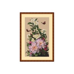 Merejka Kit de broderie Pivoines