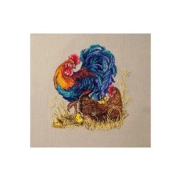 Merejka Embroidery kit Rooster & Hen