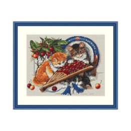 Merejka Kit de broderie Chatons et cerises