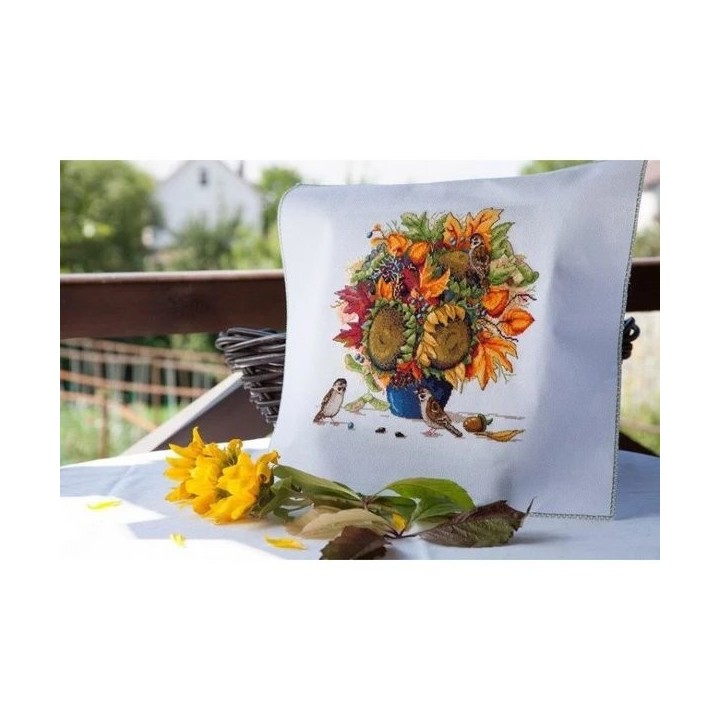 Merejka Embroidery kit Sunflowers Autumn Bouquet
