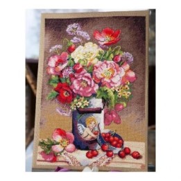 Merejka Stickset über die Amorblumen 