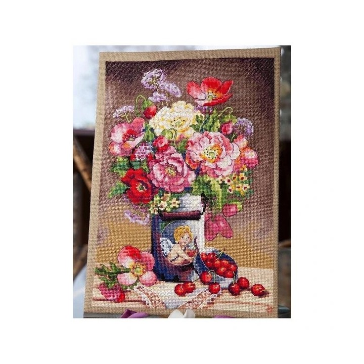 Merejka Kit de broderie Fleurs de Cupidon