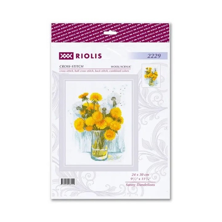 Riolis Embroidery kit Sunny Dandelions